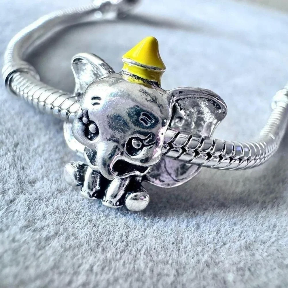 Silver Dumbo Elephant Bead Charm fits PANDORA - Picture 8 of 8